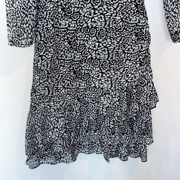 SUNCOO Chirel Shirred Metallic Dress in Carbonne - Picture 8 of 13